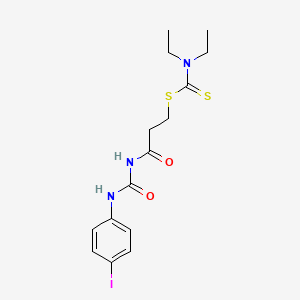 3-({[(4-iodophenyl)amino]carbonyl}amino)-3-oxopropyl diethyldithiocarbamate