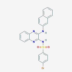 4-bromo-N-[3-(2-naphthylamino)-2-quinoxalinyl]benzenesulfonamide