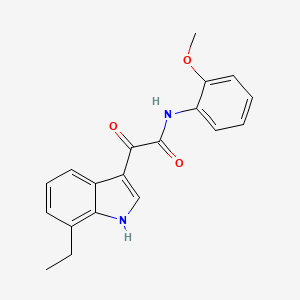 molecular formula C19H18N2O3 B5175050 2-(7-ethyl-1H-indol-3-yl)-N-(2-methoxyphenyl)-2-oxoacetamide 