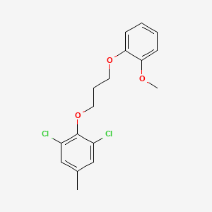 molecular formula C17H18Cl2O3 B5175073 1,3-dichloro-2-[3-(2-methoxyphenoxy)propoxy]-5-methylbenzene 