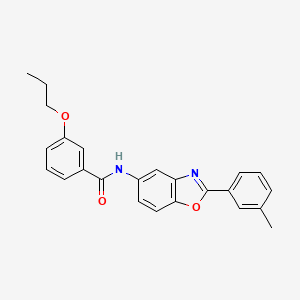 molecular formula C24H22N2O3 B5175107 N-[2-(3-methylphenyl)-1,3-benzoxazol-5-yl]-3-propoxybenzamide 