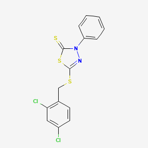 5-[(2,4-dichlorobenzyl)thio]-3-phenyl-1,3,4-thiadiazole-2(3H)-thione