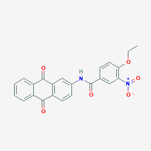 molecular formula C23H16N2O6 B5175113 N-(9,10-dioxo-9,10-dihydro-2-anthracenyl)-4-ethoxy-3-nitrobenzamide 