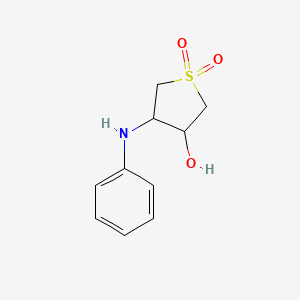 molecular formula C10H13NO3S B5175130 4-anilinotetrahydro-3-thiopheneol 1,1-dioxide 