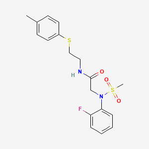 N~2~-(2-fluorophenyl)-N~1~-{2-[(4-methylphenyl)thio]ethyl}-N~2~-(methylsulfonyl)glycinamide