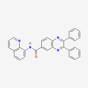 molecular formula C30H20N4O B5175149 2,3-diphenyl-N-8-quinolinyl-6-quinoxalinecarboxamide 