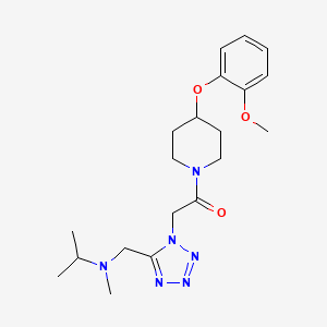 molecular formula C20H30N6O3 B5175150 N-[(1-{2-[4-(2-methoxyphenoxy)-1-piperidinyl]-2-oxoethyl}-1H-tetrazol-5-yl)methyl]-N-methyl-2-propanamine 