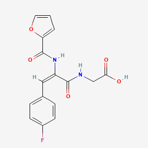 N-[3-(4-fluorophenyl)-2-(2-furoylamino)acryloyl]glycine