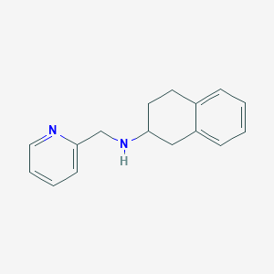 molecular formula C16H18N2 B5175210 (2-pyridinylmethyl)1,2,3,4-tetrahydro-2-naphthalenylamine 