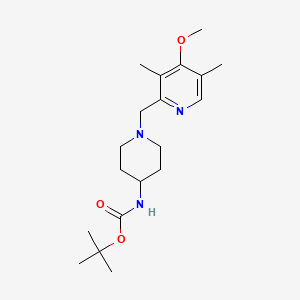 molecular formula C19H31N3O3 B5175220 tert-butyl {1-[(4-methoxy-3,5-dimethyl-2-pyridinyl)methyl]-4-piperidinyl}carbamate 