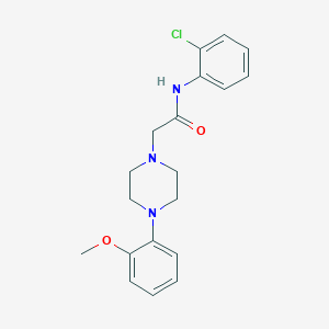 molecular formula C19H22ClN3O2 B5175232 N-(2-chlorophenyl)-2-[4-(2-methoxyphenyl)-1-piperazinyl]acetamide 