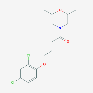 4-[4-(2,4-dichlorophenoxy)butanoyl]-2,6-dimethylmorpholine