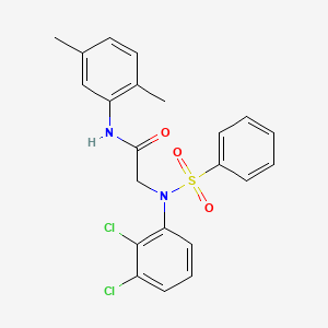 N~2~-(2,3-dichlorophenyl)-N~1~-(2,5-dimethylphenyl)-N~2~-(phenylsulfonyl)glycinamide