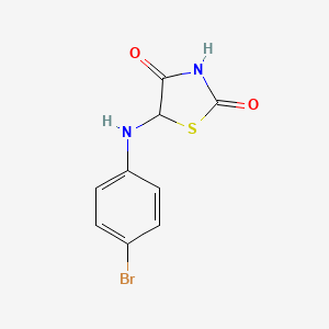 molecular formula C9H7BrN2O2S B5175305 5-[(4-bromophenyl)amino]-1,3-thiazolidine-2,4-dione CAS No. 307975-78-6