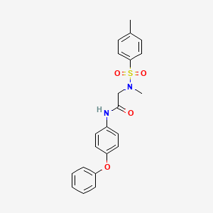 molecular formula C22H22N2O4S B5175376 N~2~-methyl-N~2~-[(4-methylphenyl)sulfonyl]-N~1~-(4-phenoxyphenyl)glycinamide 
