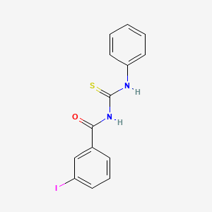 molecular formula C14H11IN2OS B5175458 N-(anilinocarbonothioyl)-3-iodobenzamide 