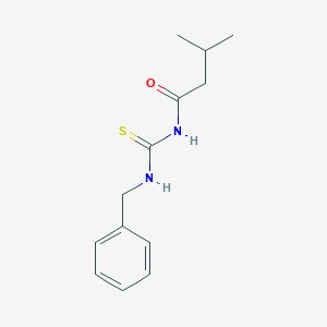 molecular formula C13H18N2OS B5175467 N-[(benzylamino)carbonothioyl]-3-methylbutanamide 