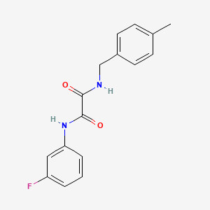 N-(3-fluorophenyl)-N'-(4-methylbenzyl)ethanediamide