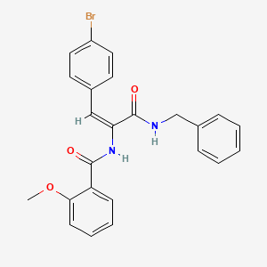 N-[1-[(benzylamino)carbonyl]-2-(4-bromophenyl)vinyl]-2-methoxybenzamide