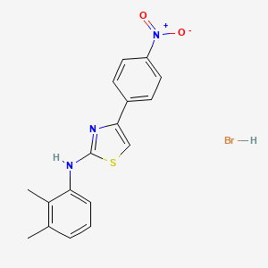 molecular formula C17H16BrN3O2S B5175580 (2,3-dimethylphenyl)[4-(4-nitrophenyl)-1,3-thiazol-2(3H)-ylidene]amine hydrobromide 