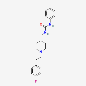 N-({1-[2-(4-fluorophenyl)ethyl]-4-piperidinyl}methyl)-N'-phenylurea