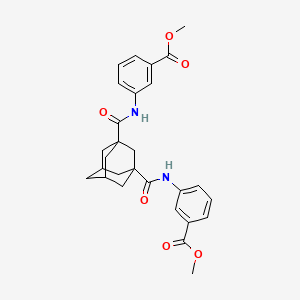 dimethyl 3,3'-[tricyclo[3.3.1.1~3,7~]decane-1,3-diylbis(carbonylimino)]dibenzoate