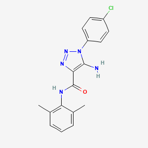 5-amino-1-(4-chlorophenyl)-N-(2,6-dimethylphenyl)-1H-1,2,3-triazole-4-carboxamide