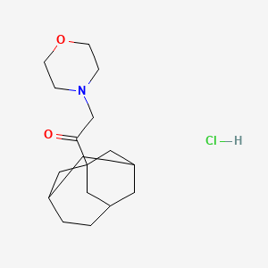 molecular formula C17H28ClNO2 B5175654 2-(4-morpholinyl)-1-tricyclo[4.3.1.1~3,8~]undec-1-ylethanone hydrochloride 