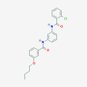 N-{3-[(3-butoxybenzoyl)amino]phenyl}-2-chlorobenzamide