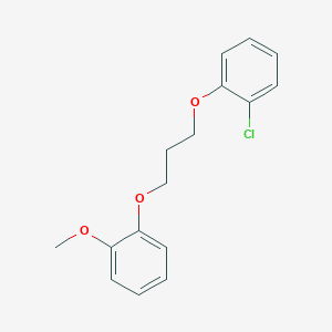 molecular formula C16H17ClO3 B5175678 1-chloro-2-[3-(2-methoxyphenoxy)propoxy]benzene 