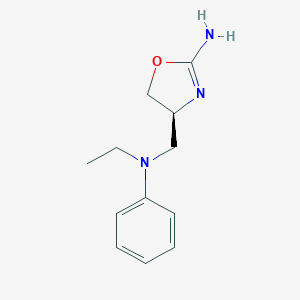 molecular formula C12H17N3O B051757 (S)-4-((乙基(苯基)氨基)甲基)-4,5-二氢恶唑-2-胺 CAS No. 1048346-74-2