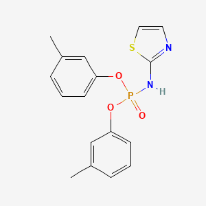 bis(3-methylphenyl) 1,3-thiazol-2-ylamidophosphate