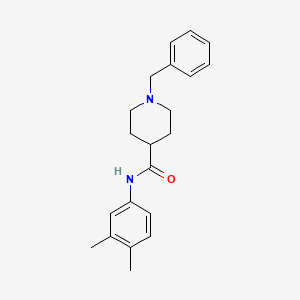 1-benzyl-N-(3,4-dimethylphenyl)-4-piperidinecarboxamide