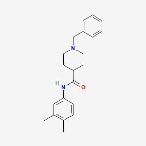 molecular formula C21H26N2O B5175734 1-benzyl-N-(3,4-dimethylphenyl)-4-piperidinecarboxamide 