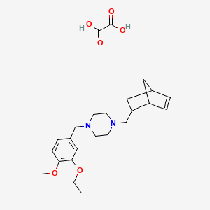 1-(bicyclo[2.2.1]hept-5-en-2-ylmethyl)-4-(3-ethoxy-4-methoxybenzyl)piperazine oxalate