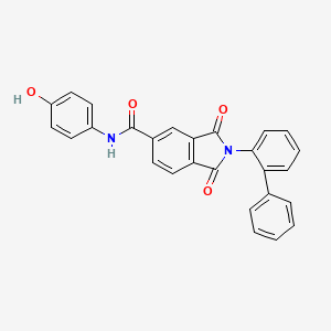 2-(2-biphenylyl)-N-(4-hydroxyphenyl)-1,3-dioxo-5-isoindolinecarboxamide