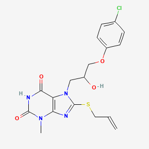 8-(allylthio)-7-[3-(4-chlorophenoxy)-2-hydroxypropyl]-3-methyl-3,7-dihydro-1H-purine-2,6-dione