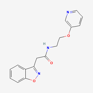 2-(1,2-benzisoxazol-3-yl)-N-[2-(3-pyridinyloxy)ethyl]acetamide trifluoroacetate