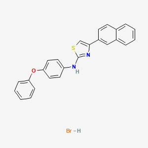 4-(2-naphthyl)-N-(4-phenoxyphenyl)-1,3-thiazol-2-amine hydrobromide