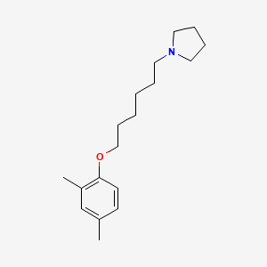 molecular formula C18H29NO B5175778 1-[6-(2,4-dimethylphenoxy)hexyl]pyrrolidine 