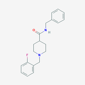 N-benzyl-1-(2-fluorobenzyl)-4-piperidinecarboxamide