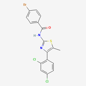 4-bromo-N-[4-(2,4-dichlorophenyl)-5-methyl-1,3-thiazol-2-yl]benzamide