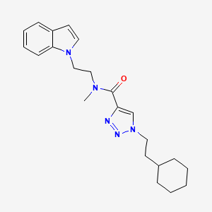 1-(2-cyclohexylethyl)-N-[2-(1H-indol-1-yl)ethyl]-N-methyl-1H-1,2,3-triazole-4-carboxamide