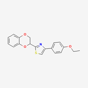 2-(2,3-dihydro-1,4-benzodioxin-2-yl)-4-(4-ethoxyphenyl)-1,3-thiazole