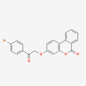 molecular formula C21H13BrO4 B5175938 3-[2-(4-bromophenyl)-2-oxoethoxy]-6H-benzo[c]chromen-6-one 
