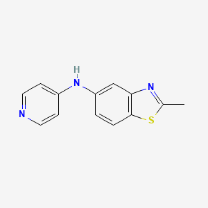 2-methyl-N-4-pyridinyl-1,3-benzothiazol-5-amine