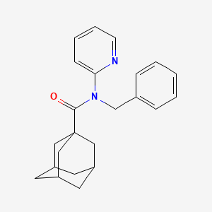 molecular formula C23H26N2O B5176006 N-benzyl-N-2-pyridinyl-1-adamantanecarboxamide 