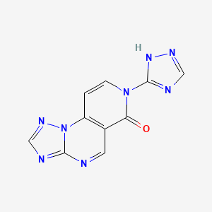 molecular formula C10H6N8O B5176043 7-(1H-1,2,4-triazol-3-yl)pyrido[3,4-e][1,2,4]triazolo[1,5-a]pyrimidin-6(7H)-one 