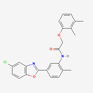 molecular formula C24H21ClN2O3 B5176089 N-[5-(5-chloro-1,3-benzoxazol-2-yl)-2-methylphenyl]-2-(2,3-dimethylphenoxy)acetamide 