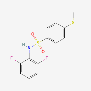 molecular formula C13H11F2NO2S2 B5176117 N-(2,6-difluorophenyl)-4-(methylthio)benzenesulfonamide 